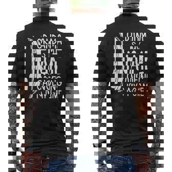 Canoeist Grandma Is My Name Canoeing Is My Game Men's Back Print T-Shirt | Mazezy