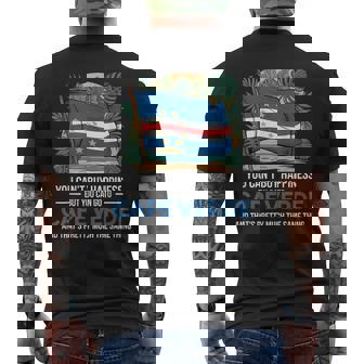 Can't Buy Happiness Cabo Verde Flag Pride Verdian Cape Verde Men's Back Print T-Shirt | Mazezy