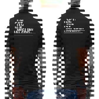 I Can’t I Have Hang Gliding Humor Men's Back Print T-Shirt | Mazezy