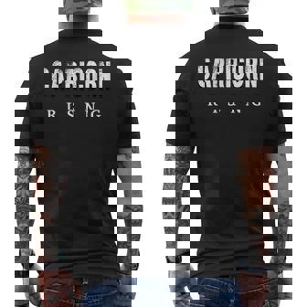 Capricorn Rising Astrology Horoscope Men's Back Print T-Shirt | Mazezy