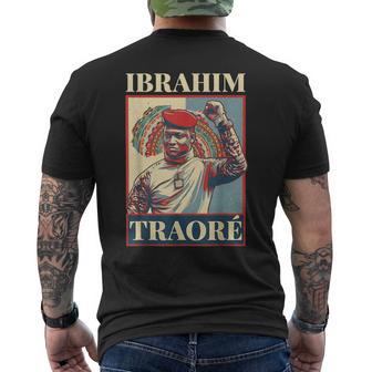 Captain Africa Ibrahim Traoré Men's T-shirt Back Print - Seseable