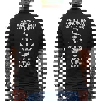 Captain Kai ファニーバースデー 名前入りボートギフト カスタマイズ可 メンズTシャツ バックプリント - Kawaiitshirt