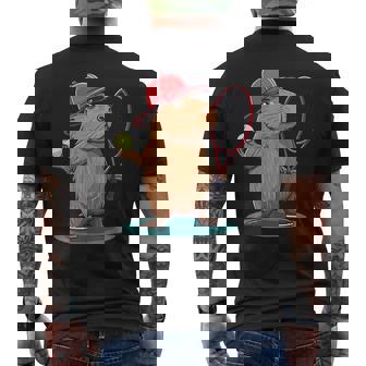 Capybara Amusant Portant Une Casquette De Joueur De Tennis T-shirt imprimé au dos - Cadeauxyz