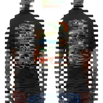Car Madness Muscle Cars Hotrods And Classic Cars Vintage Men's Back Print T-Shirt | Mazezy