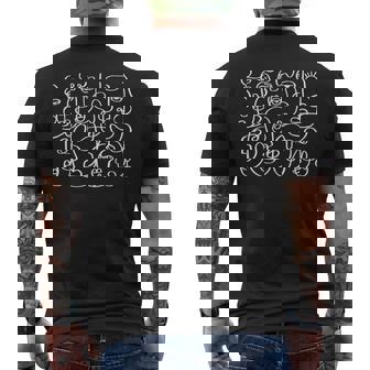 Caras Femeninas Abstracto Línea Arte Feminista Artista Camiseta Hombre Estampado Espalda - Regaloses