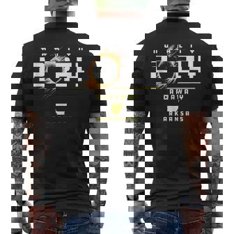 Caraway Arkansas 2024 Total Solar Eclipse Tank Top Men's Back Print T-Shirt | Mazezy