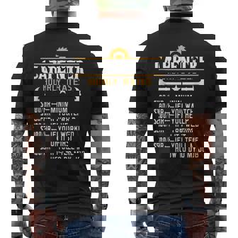 Carpenter Hourly Rate Carpentry Woodworking Tank Top Men's Back Print T-Shirt | Mazezy