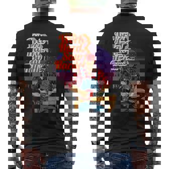 Carpenter Work Hard Saw Harder Joiner Handyman Woodworker Men's Back Print T-Shirt | Mazezy