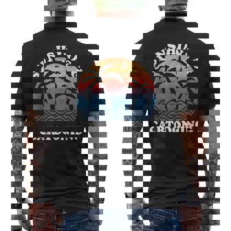 Cartooning Sunshine And Cartooning Vintage Tank Top Men's Back Print T-Shirt | Mazezy