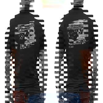 Cassette Tape Simple 80s 90s Music Tank Top Men's Back Print T-Shirt | Mazezy