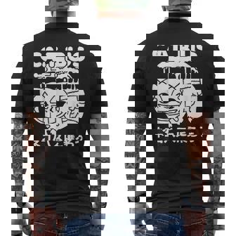 Cat Bus Anime Style Japanese Retro For Fan Men's T-shirt Back Print - Thegiftio