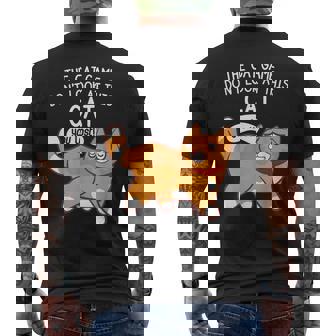 The Cat Game Don't Look At This Cat You Lost Kitten メンズTシャツ バックプリント - Kawaiitshirt