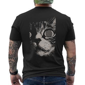 Cat Hip Hop Y2k Vintage Retro Hipster Edgy Streetwear Cat Men's T-shirt Back Print - Monsterry