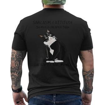 Cat Sarcasm And Attitude So Much Cheaper Men's T-shirt Back Print - Thegiftio UK