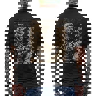 Cat Tattooing Cat Meme Inked Kitty Humor Tattoo Artist Men's T-shirt Back Print - Thegiftio