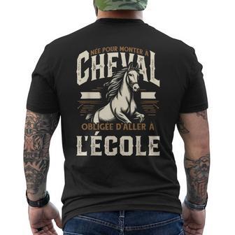 Cavalier Cheval L'équitation Cavalière T-shirt imprimé au dos - Cadeauxyz