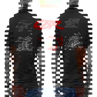 Cbr、オートバイ、オートバイ、ロードレース、バイカー、スポーツバイク、Cbr 長袖tシャツ メンズTシャツ バックプリント - Kawaiitshirt