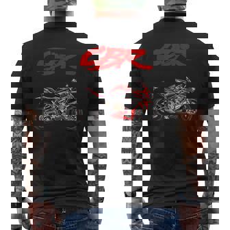 Cbr、オートバイ、オートバイ、ロードレース、バイカー、スポーツバイク、Cbr。 メンズTシャツ バックプリント - Kawaiitshirt