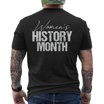 Celebrate Women's History Month Men's T-shirt Back Print - Thegiftio UK