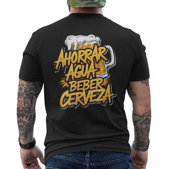 Cerveza Y Amigos Frase Divertida Ahorrar Aqua Beber Cerveza Camiseta Hombre Estampado Espalda - Regaloses