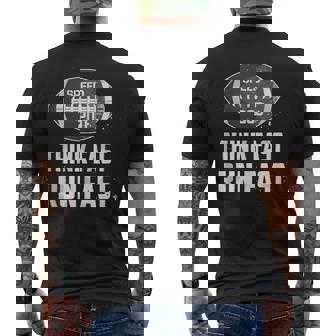 Chad Powers Think Fast Run Fast Tank Top Men's Back Print T-Shirt | Mazezy