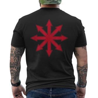 Chaos Symbol Chaos Star Occult Chaos Cross Men's T-shirt Back Print - Thegiftio UK