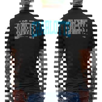 Charlotte Soccer Vintage City Men's T-shirt Back Print | Mazezy