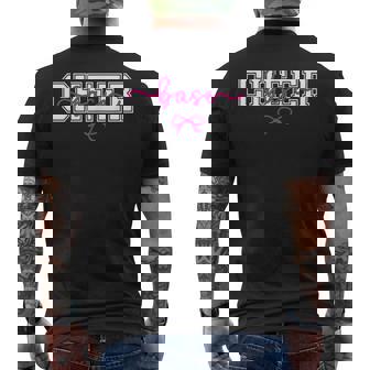 Cheer Base Coquette Cheerleading Base Cheerleader Base Men's Back Print T-Shirt | Mazezy