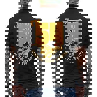 Cheetah 54th Birthday Party Jungle Safari Wild Cat Wildlife Men's Back Print T-Shirt | Mazezy