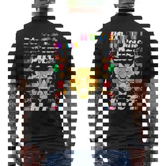 Cheetah 77th Birthday Party Wild Cat Jungle Wildlife Safari Men's Back Print T-Shirt | Mazezy