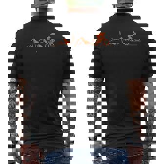 Chemise De Battement De Coeur Deélo De Montagne Cadeau T-shirt imprimé au dos - Cadeauxyz