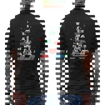 Chemistry Christmas Science Tree Chemistry Make Festiv Men's Back Print T-Shirt | Mazezy