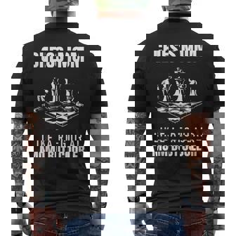 Chess Mom Like A Regular Mom But Cooler Mother Grandmaster Tank Top Men's Back Print T-Shirt | Mazezy