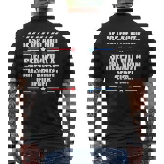 Chief Warrant Officer Be Safe At Night T-Shirt Men's Back Print T-Shirt | Mazezy