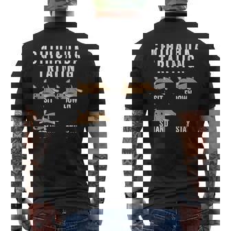 Chihuahua Addestramento Cane T-shirt da uomo con stampa posteriore - Novitaregali