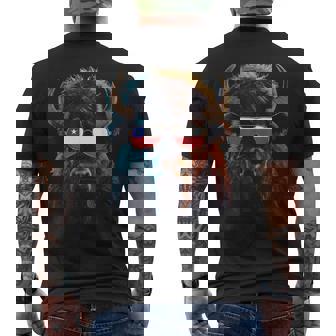 Chile Flag Chilean Flag Chilean Roots Chilean Pride Men's Back Print T-Shirt | Mazezy