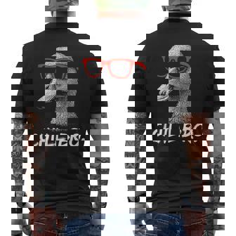 Chill Bro – Lustiges Ente Mitonnenbrille Gamer T-Shirt mit Rückendruck - Seseable