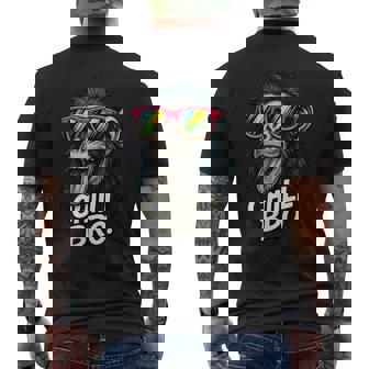 Chill Bro Lustiger Affe Mitonnenbrille Gamer Chiller Fun T-Shirt mit Rückendruck - Geschenkecke