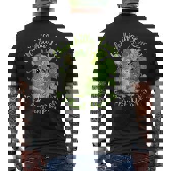 Chinchilla Lover & Plant Parent Tee Cute Mom Dad Men's Back Print T-Shirt | Mazezy