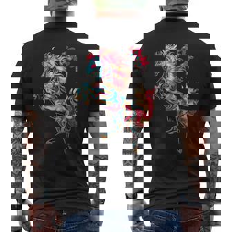 Chinese Zodiac Horse Sign Lunar New Year Astrology Art Men's Back Print T-Shirt | Mazezy