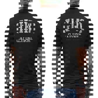 Chino CA J05 Vintage Athletic Sports Men's Back Print T-Shirt | Mazezy