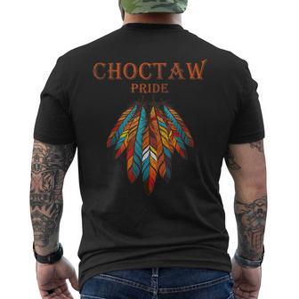 Choctaw Oklahoma Ok Pride Native American Men's T-shirt Back Print - Thegiftio UK