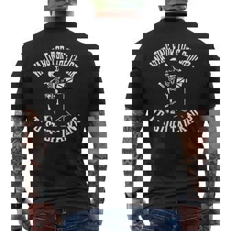 Choir Director Members Halloween Skeleton Men's T-shirt Back Print | Mazezy