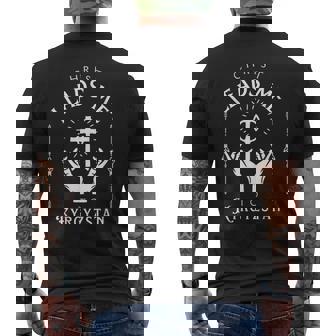 Christ Leads Me To Kyrgyzstan Men's Back Print T-Shirt | Mazezy