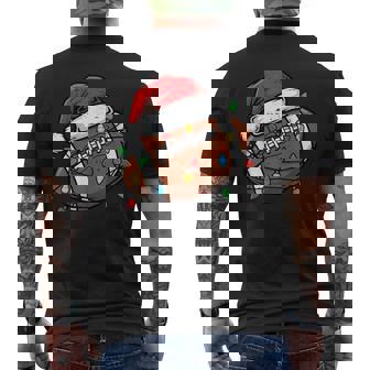 Christmas American Football Santa Xmas Men Boys Kids Men's Back Print T-Shirt | Mazezy