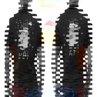 Christmas Baseball Papi Xmas Santa Hat Kids Boys Men's Back Print T-Shirt | Mazezy