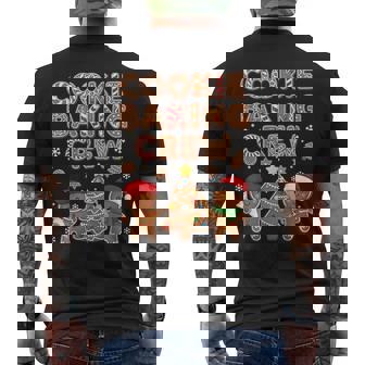 Christmas Cookie Baking Crew Holiday Gingerbread Squad Men's Back Print T-Shirt | Mazezy