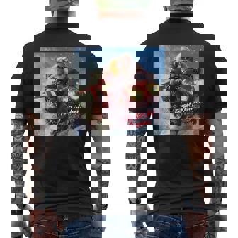 Christmas Forget Reindeer I’Ve Got Jet Engines Pilot Snow Men's Back Print T-Shirt | Mazezy