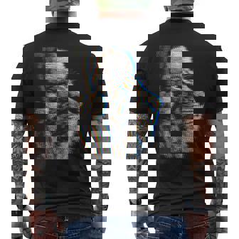 Christmas Lion For Music Festivals Ravers EDM Xmas Party Men's Back Print T-Shirt | Mazezy