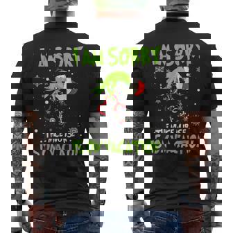 Christmas I Am Sorry The Nice Nurse Is On Vacation Men's Back Print T-Shirt | Mazezy